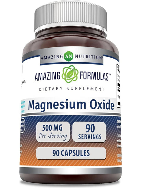 Amazing Formulas, Magnesium Oxide, 500 mg, 90 Capsules