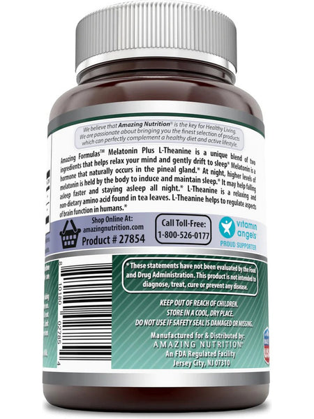 Amazing Formulas, Melatonin Plus L-Theanine, 120 Tablets