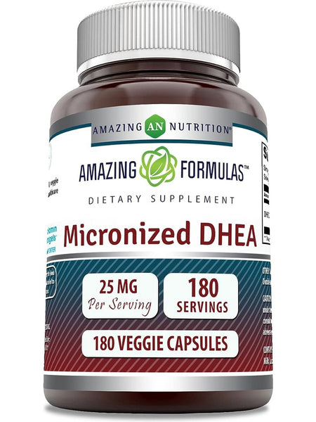 Amazing Formulas, Micronized DHEA, 25 mg, 180 Veggie Capsules