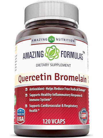 Amazing Formulas, Quercetin Bromelain, 120 VCaps