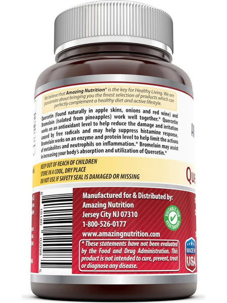 Amazing Formulas, Quercetin Bromelain, 120 VCaps