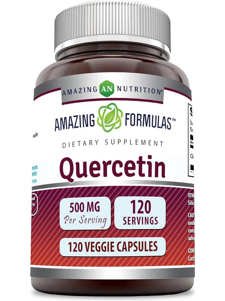 Amazing Formulas, Quercetin, 500 mg, 120 Veggie Capsules