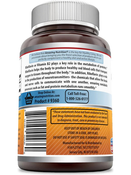 Amazing Formulas, Riboflavin, 400 mg, 120 Capsules