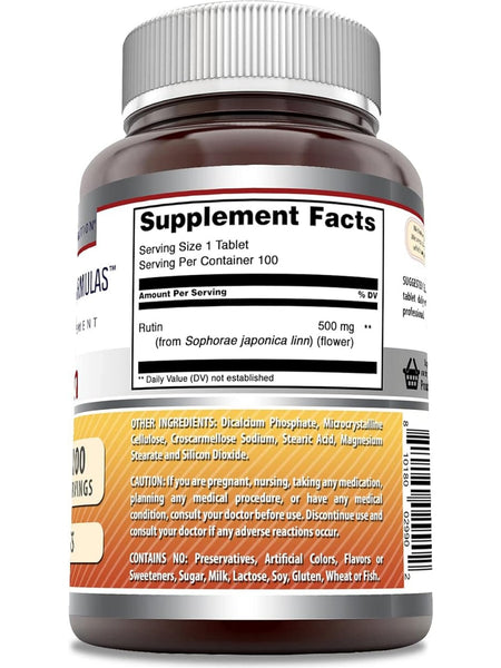 Amazing Formulas, Rutin, 500 mg, 100 Tablets