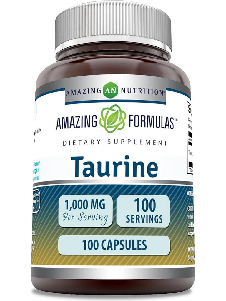 Amazing Formulas, Taurine, 1000 mg, 100 Capsules