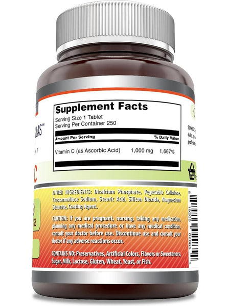 Amazing Formulas, Vitamin C, 1000 mg, 250 Tablets