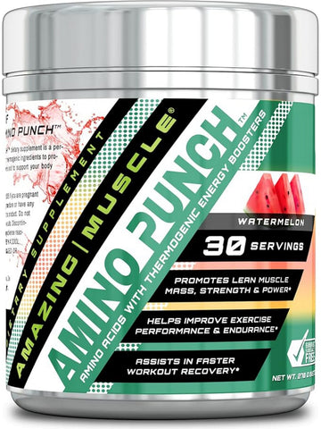 Amazing Muscle, Amino Punch, Watermelon, 8.9 oz