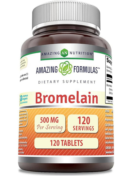 Amazing Formulas, Bromelain, 500 mg, 120 Tablets