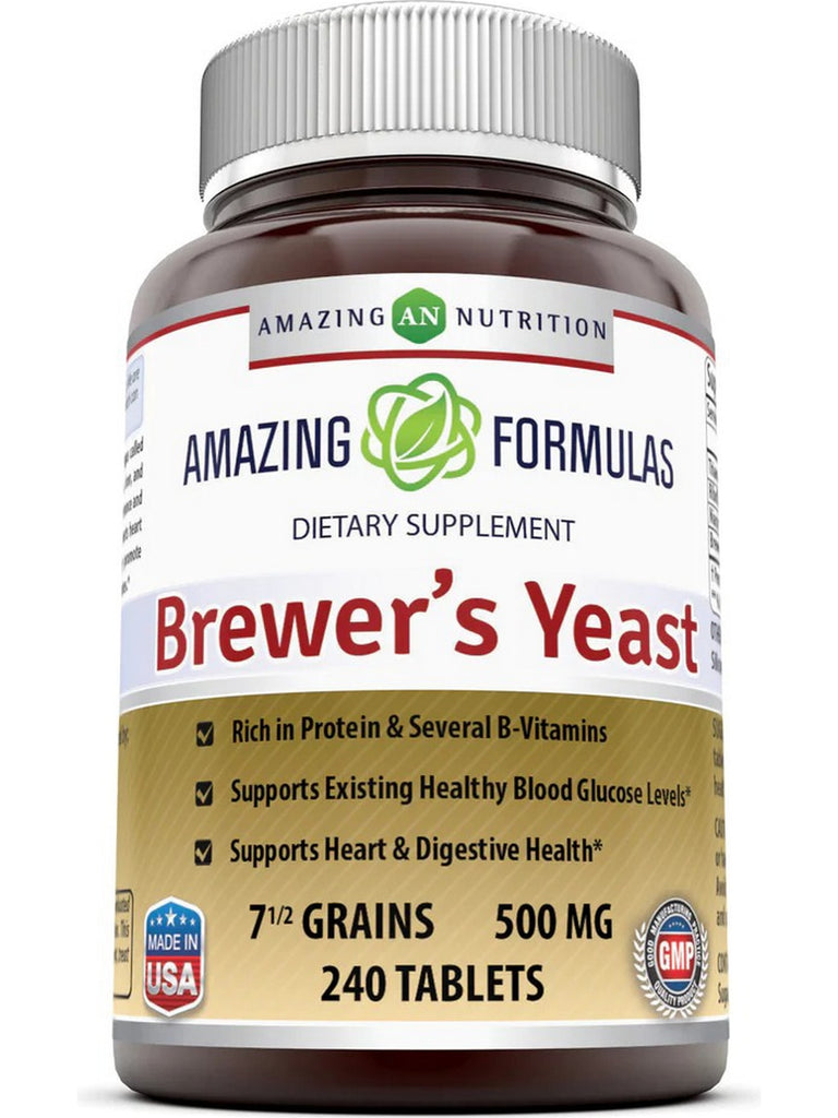 Amazing Formulas, Brewers Yeast, 500 mg, 240 Tablets