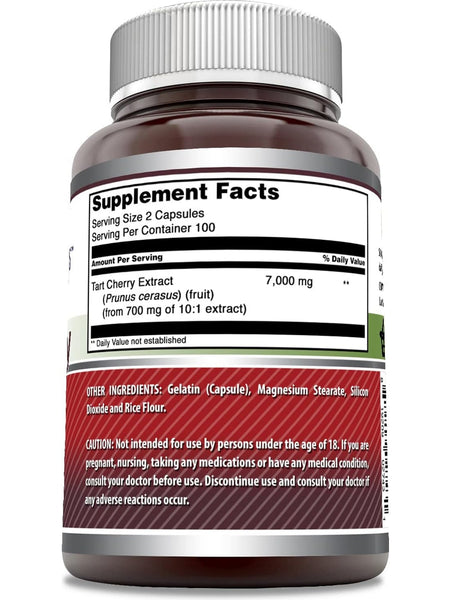 Amazing Formulas, Tart Cherry, 7000 mg, 200 Capsules