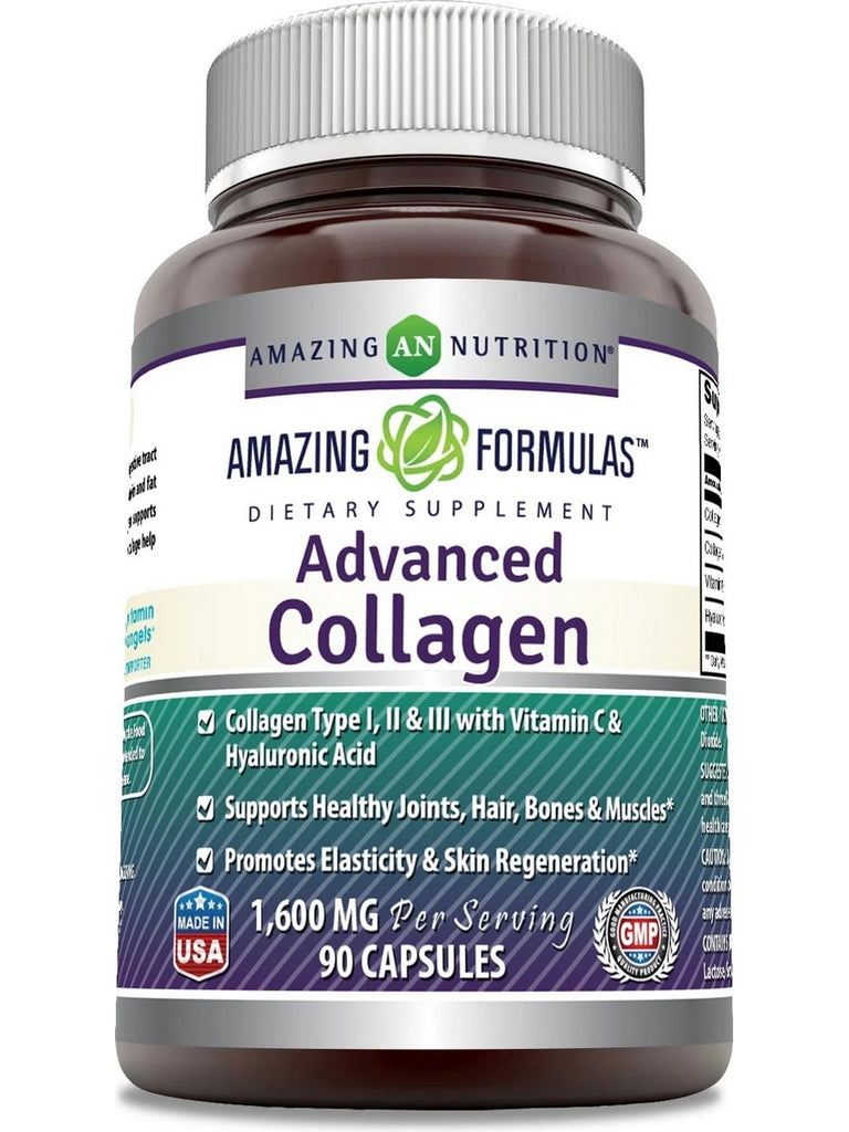 Amazing Formulas, Advanced Collagen, 1600 mg, 90 Capsules