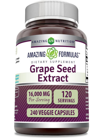 Amazing Formulas, Grape Seed Extract, 16000 mg, 240 Veggie Capsules