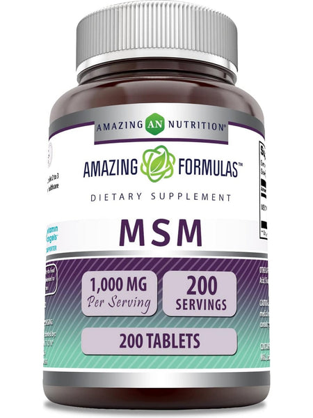 Amazing Formulas, MSM, 1000 mg, 200 Tablets