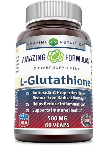 Amazing Formulas, L-Glutathione, 500 mg, 60 Veggie Capsules