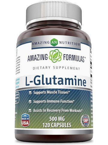 Amazing Formulas, L-Glutamine, 500 mg, 120 Capsules