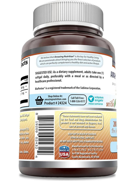 Amazing Formulas, CoQ10 with Bioperine, 200 mg, 60 Softgels