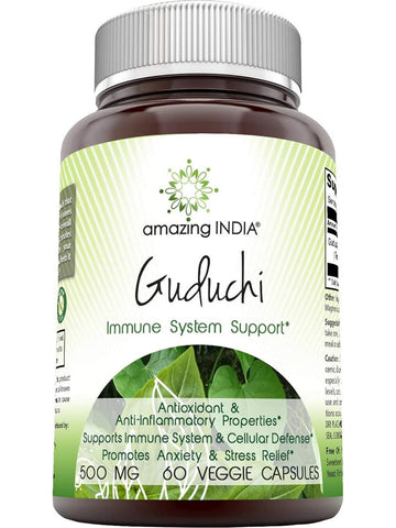 Amazing India, Guduchi, 500 mg, 60 Veggie Capsules