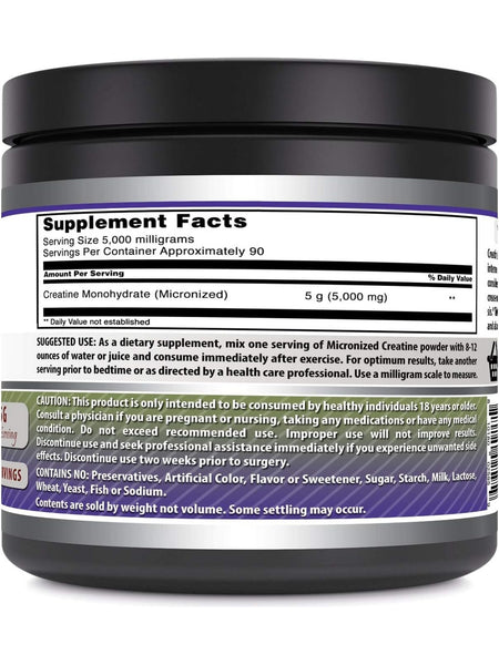 Amazing Formulas, Creatine Micronized, 5000 mg, 1 lb