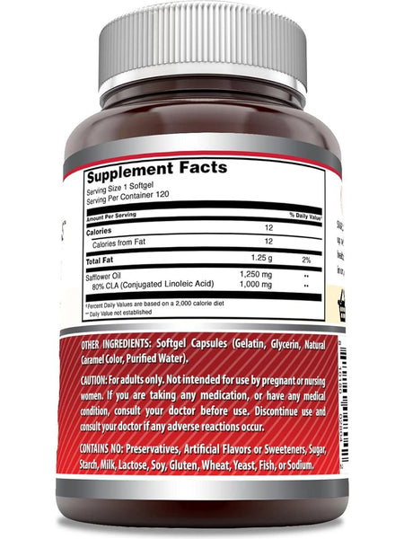 Amazing Formulas, CLA, 1250 mg, 120 softgels