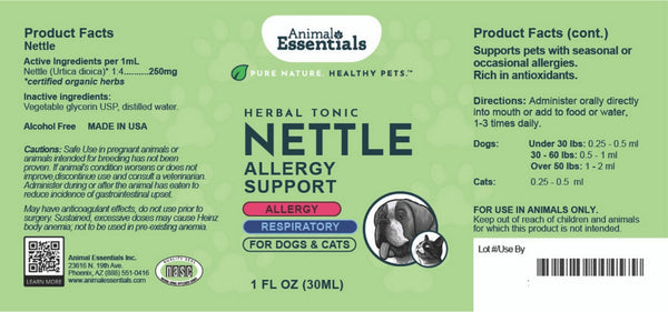 Animal Essentials, Nettle, 2 fl oz