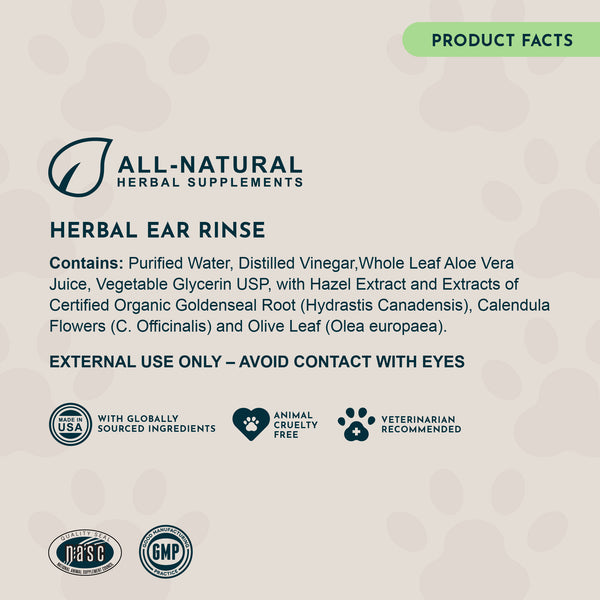 Animal Essentials, Herbal Formula Ear Rinse, 4 fl oz
