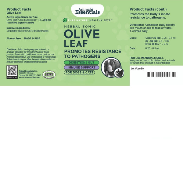 Animal Essentials, Olive Leaf, 2 fl oz