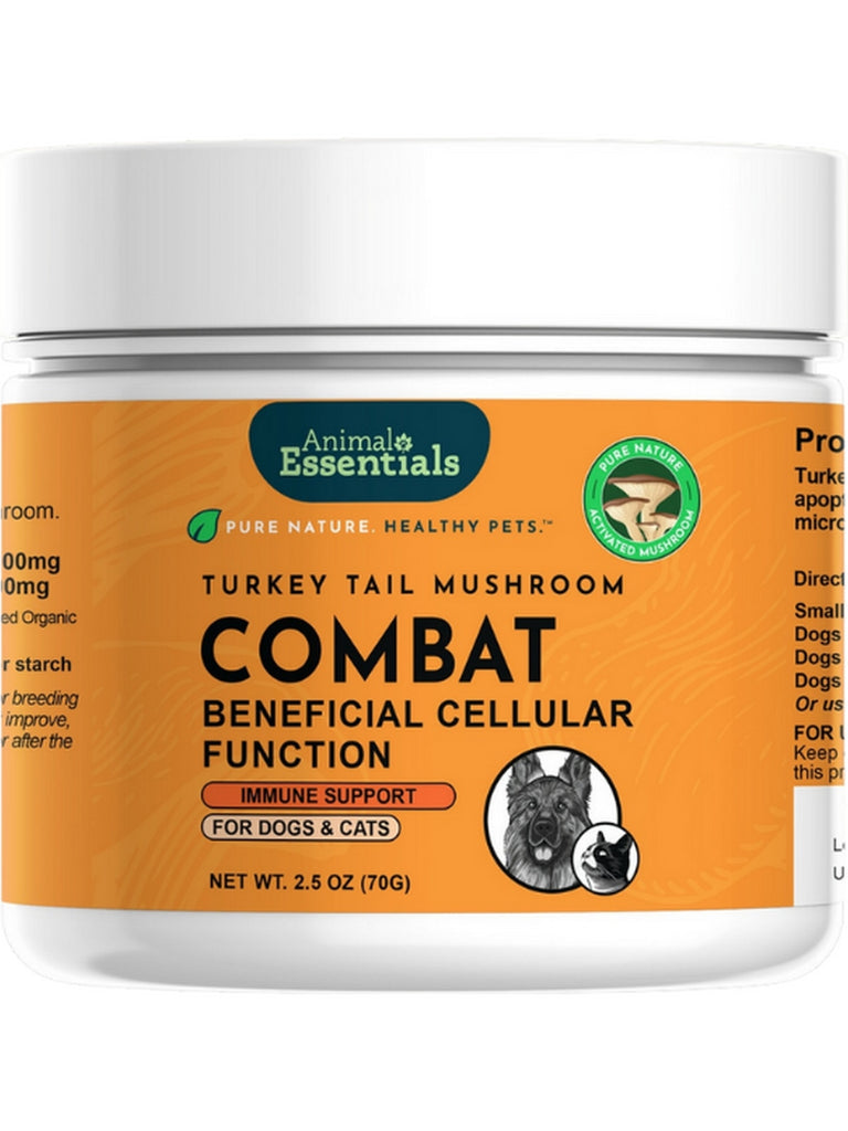 Animal Essentials, Combat, Turkey Tail Mushroom, 2.5 oz