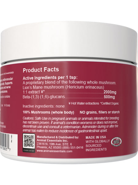 Animal Essentials, Focus, Lion's Mane Mushroom, 1.8 oz