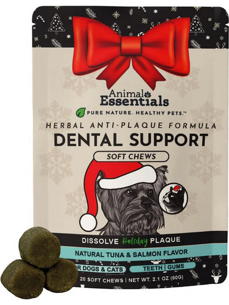 Animal Essentials, Dental Support, Natural Tuna and Salmon, 20 Soft Chews