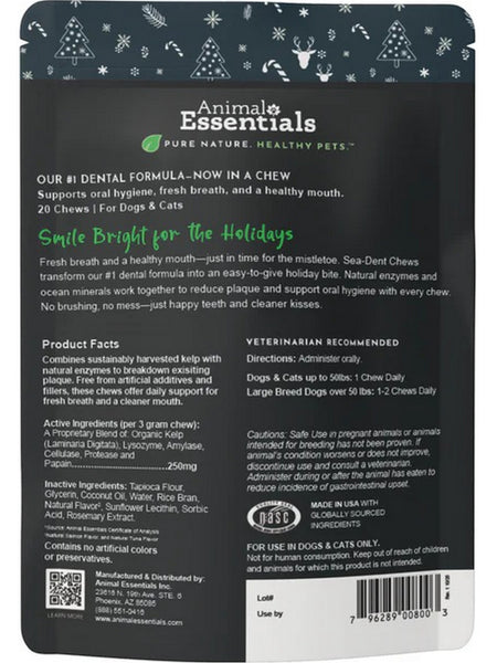 Animal Essentials, Dental Support, Natural Tuna and Salmon, 20 Soft Chews