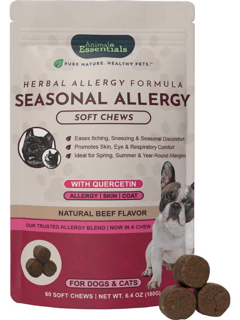 Animal Essentials, Seasonal Allergy, Natural Beef, 60 Soft Chews