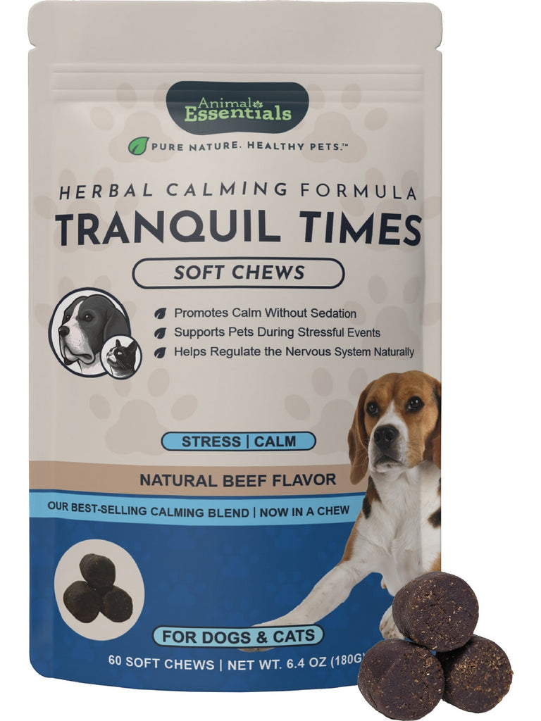 Animal Essentials, Tranquil Times, Natural Beef, 60 Soft Chews