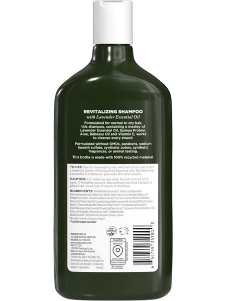 Avalon Organics, Revitalizing Lavender Shampoo, 11 fl oz