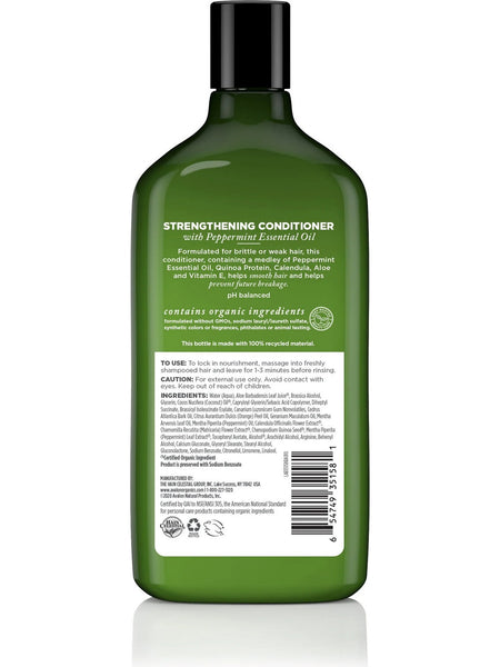 Avalon Organics, Strengthening Peppermint Conditioner, 11 oz