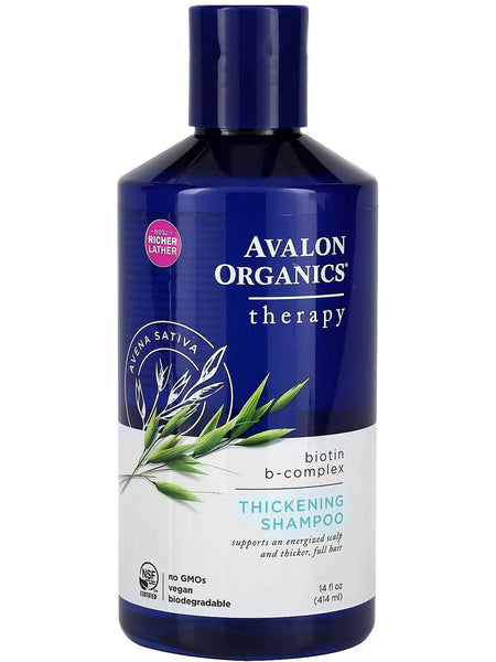 Avalon Organics, Thickening Biotin B-Complex Shampoo, 14 fl oz