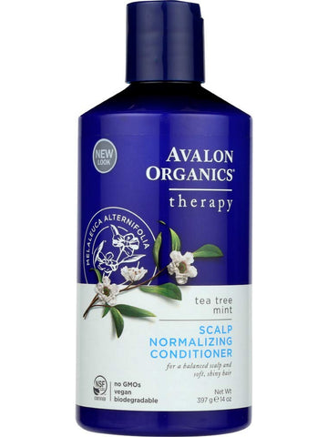 Avalon Organics, Scalp Normalizing Tea Tree Mint Conditioner, 14 fl oz