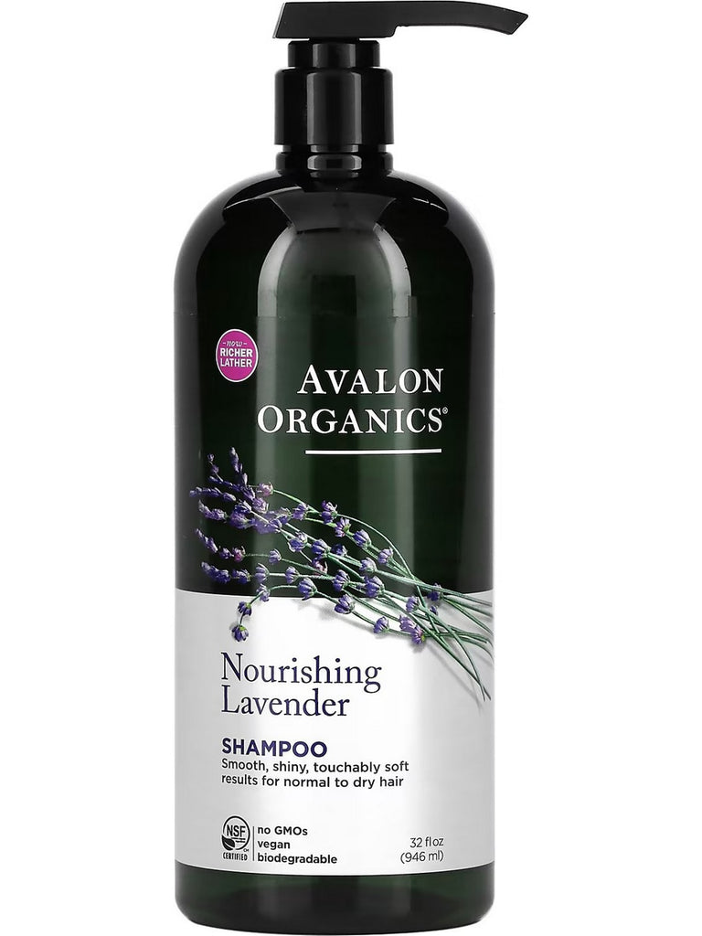Avalon Organics, Nourishing Lavender Shampoo, Value Size, 32 fl oz