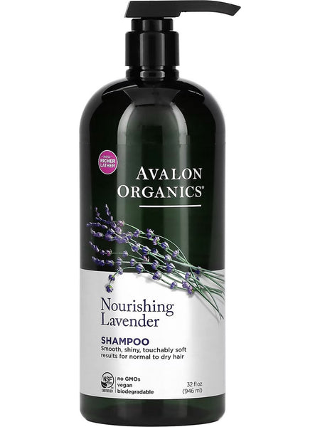 Avalon Organics, Nourishing Lavender Shampoo, Value Size, 32 fl oz