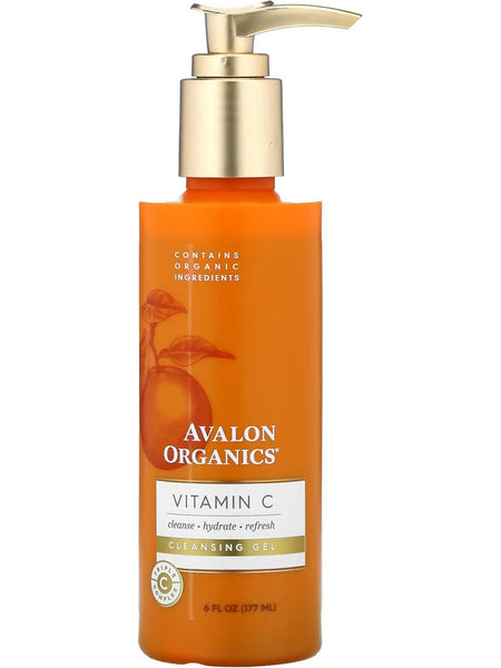 Avalon Organics, Vitamin C Cleansing Gel, 6 fl oz