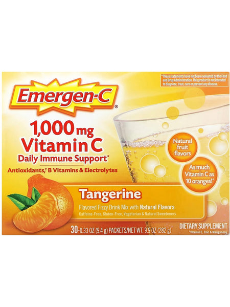 Emergen-C, Vitamin C, 1,000 mg, Tangerine, 30 Packets