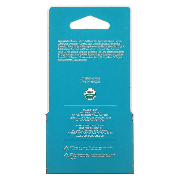 All Good, Organic Lip Balm, Original, 3 Pack, 4.2 g