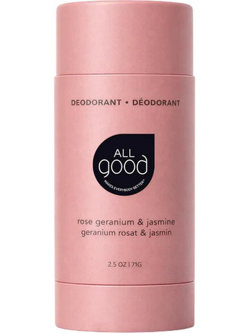 All Good, Rose Geranium & Jasmine, 2.5 oz