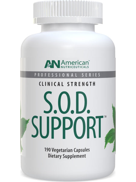 American Nutriceuticals, S.O.D. Support, 190 Vegetarian Capsules