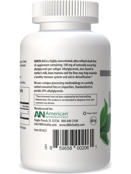 American Nutriceuticals, Immun-ALK, 90 Softgels