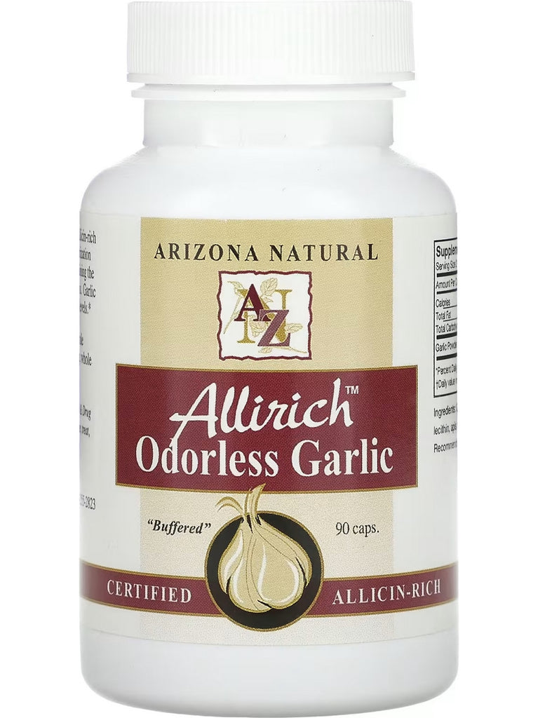 Arizona Natural, Allirich Odorless Garlic, 90 Caps