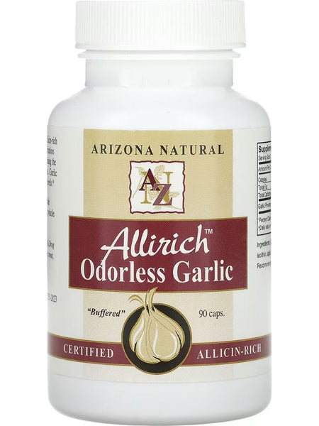 Arizona Natural, Allirich Odorless Garlic, 90 Caps
