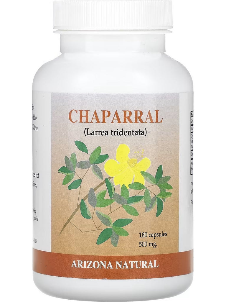 Arizona Natural, Chaparral (Larrea tridentata), 500 mg, 180 Capsules