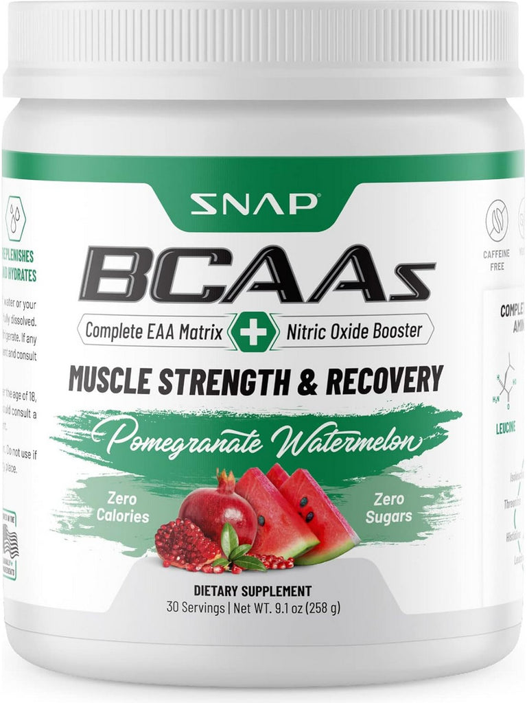 Snap Supplements, BCAAs, Pomegranate Watermelon, 9.1 oz