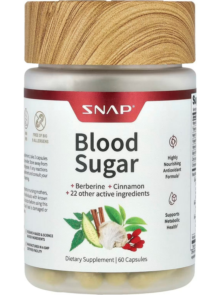 Snap Supplements, Blood Sugar, 60 Capsules