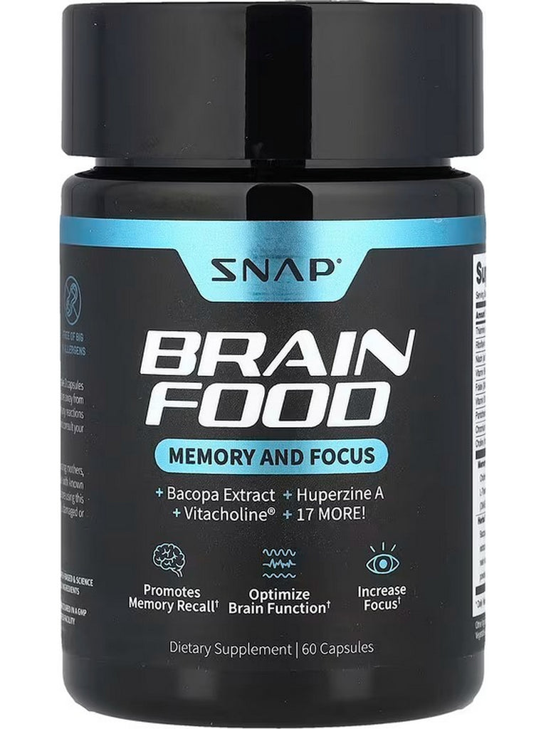 Snap Supplements, Brain Food, 60 Capsules